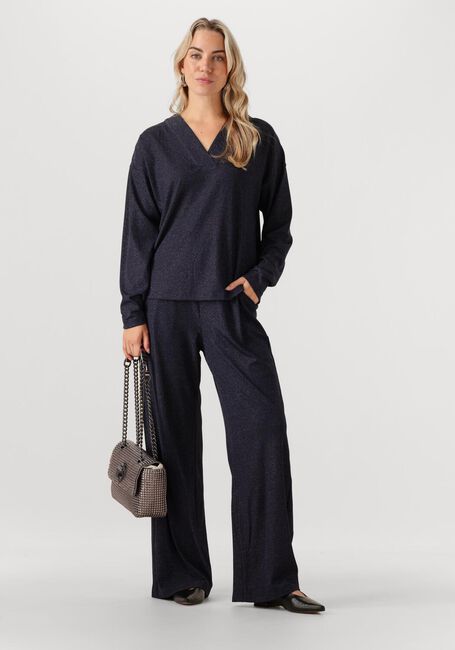 STUDIO AMAYA Pantalon large LOVA Bleu foncé - large