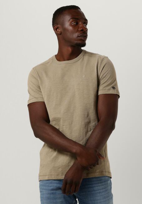 CAST IRON T-shirt SHORT SLEEVE R-NECK COTTON SLUB Olive - large