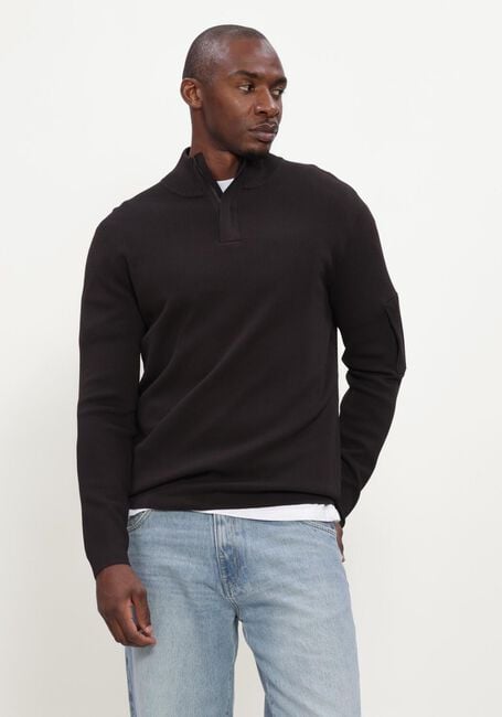 GENTI TURTLE ZIP LS Pulls & Gilets en marron - large