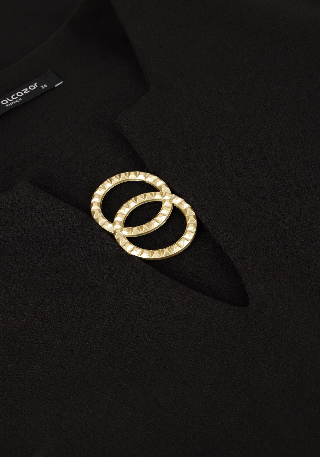 Zwarte ANA ALCAZAR Mini jurk DRESS CLASP - large