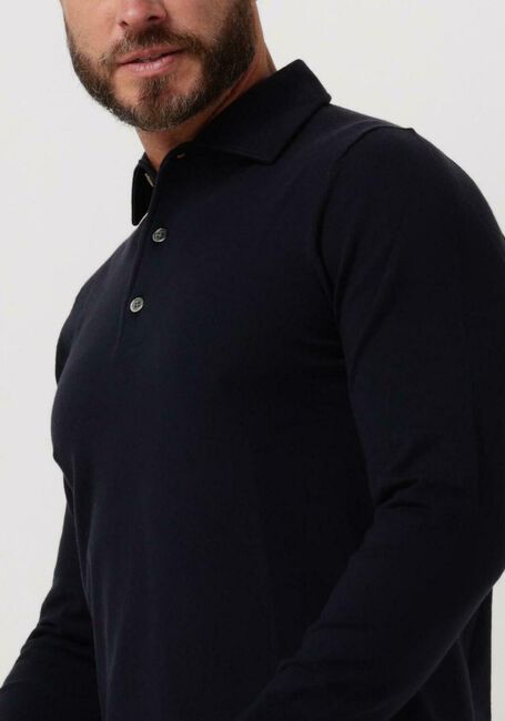 PROFUOMO Polo POLO LONGSLEEVE Bleu foncé - large