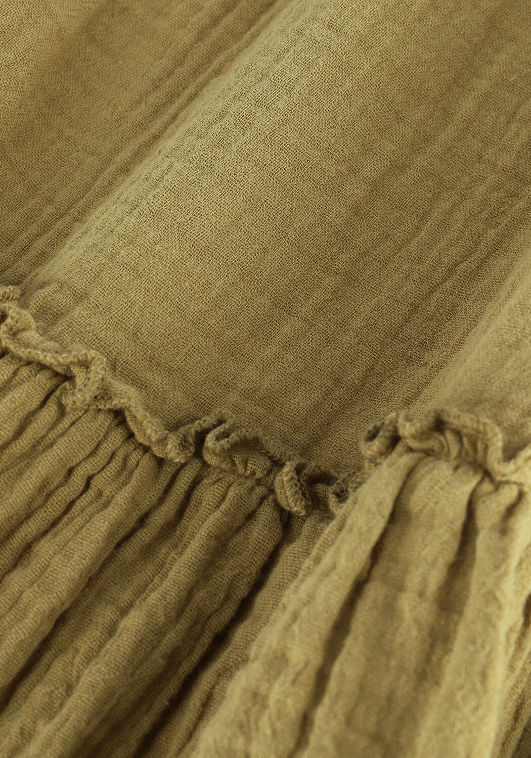 LEON & HARPER Robe maxi RAIA TC202 PLAIN Olive - large