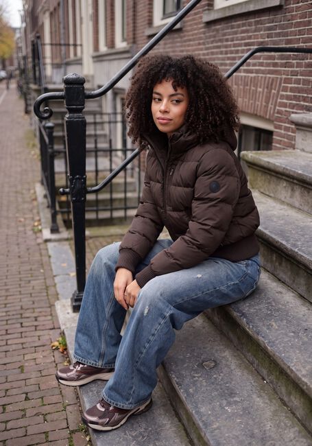AIRFORCE Veste matelass&eacute; TATE BOMBER en marron - large