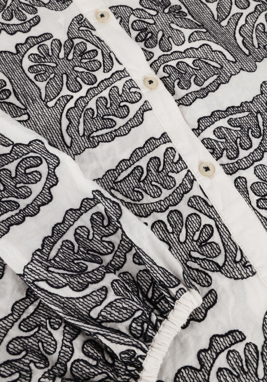 SUMMUM LONGSLEEVE BOUSE TILE EMBROIDERY Blouses &Eacute;cru - large