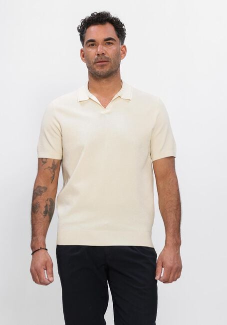 Ecru PROFUOMO Polo POLO OPEN COLLAR LUXURY BASIC - large