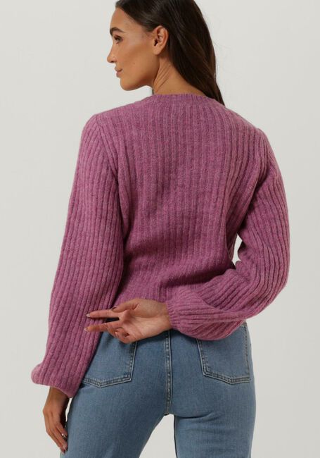 MODSTR&Ouml;M Pull GOLDIE O-NECK en violet - large