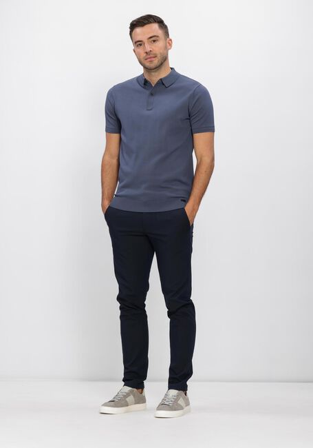 GENTI Polo POLO 2 BUTTON SS 1260 en bleu - large