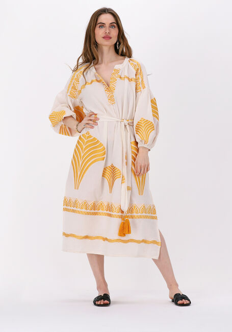 NEMA Robe midi MARLENE en jaune - large