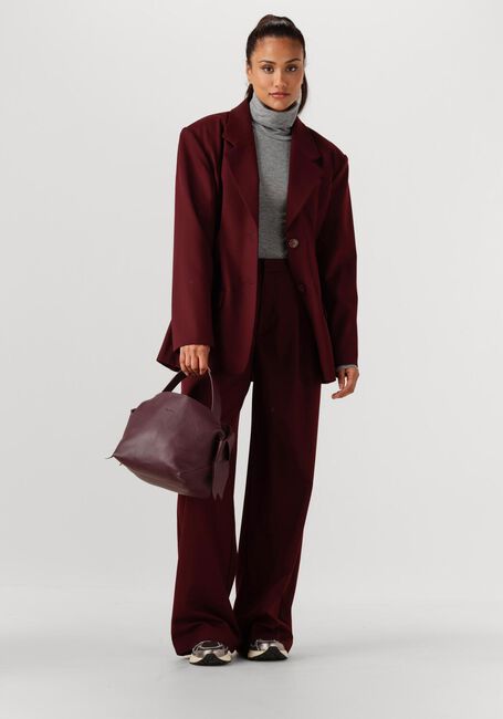 GESTUZ Pantalon large GZPAULA MW PANTS Bordeaux - large