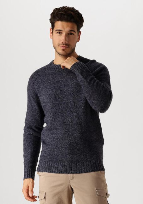Blauwe PROFUOMO Trui PULLOVER CREW NECK - large