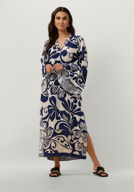 ACCESS Robe midi LOOSE PRINTED DRESS en bleu - large