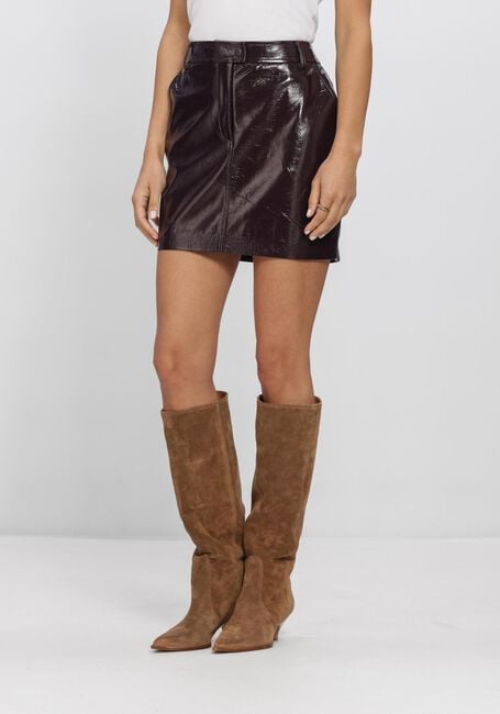 Bordeaux DANTE6 Minirok EVON FAUX CRACKLE LEATHER MINI SKIRT - large