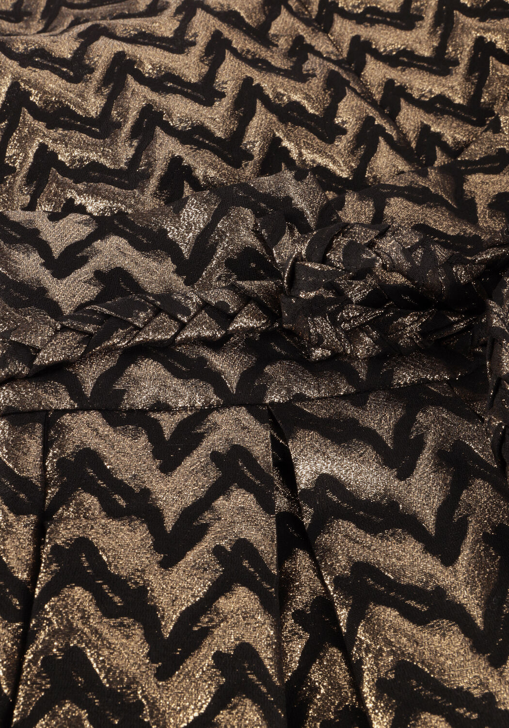 DEA KUDIBAL Jupe midi ALBI en or - large