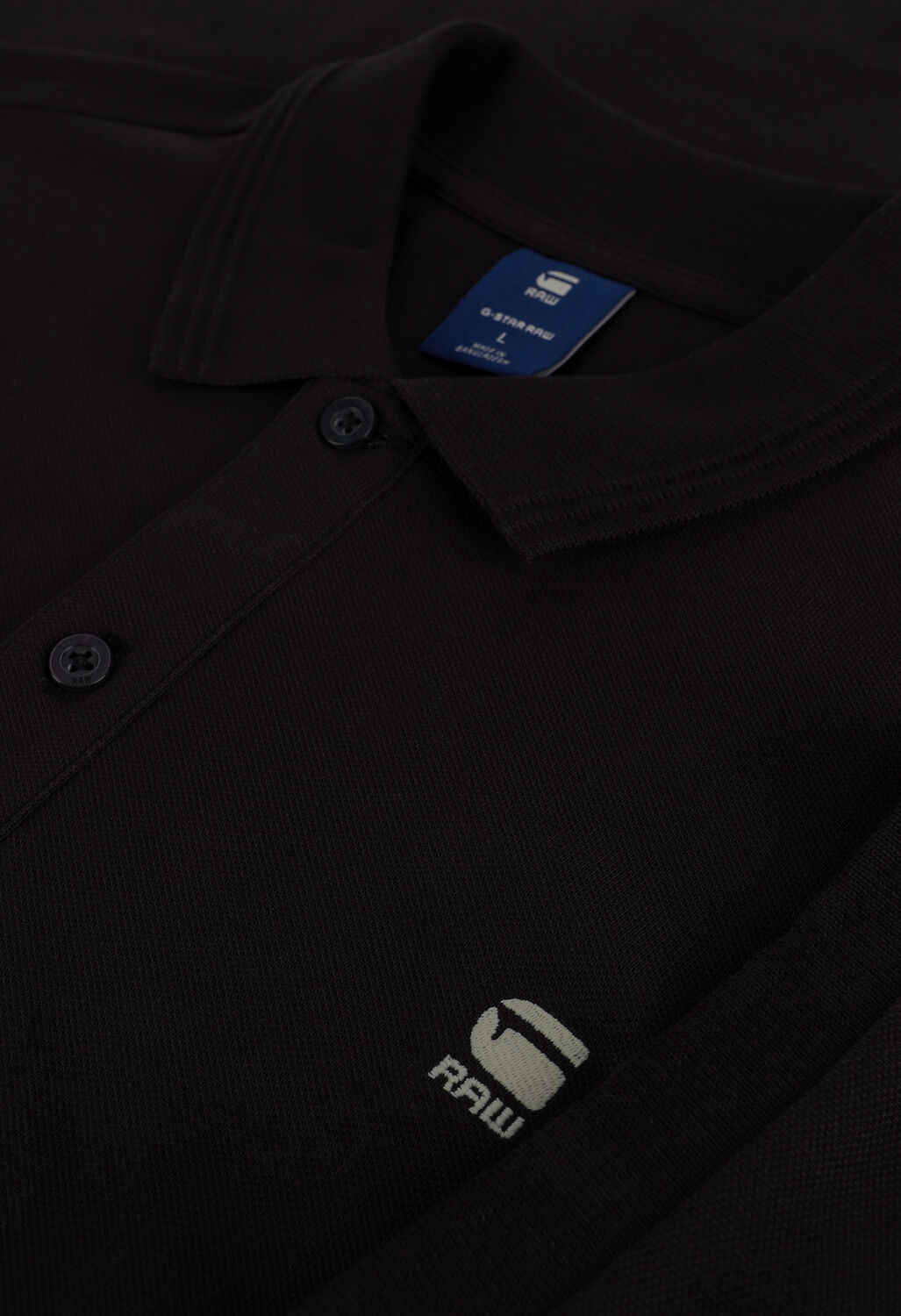 G-STAR RAW Polo DUNDA SLIM POLO S/S en noir - large