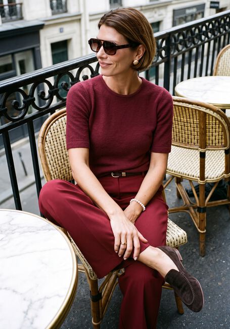 STUDIO ANNELOES Pull Felica pullover Bordeaux - large