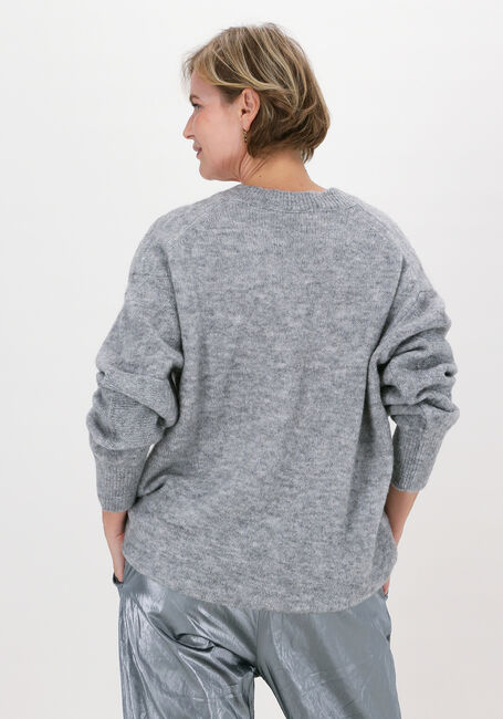 SUMMUM Pull V-NECK SWEATER SOFT WOOL en gris - large