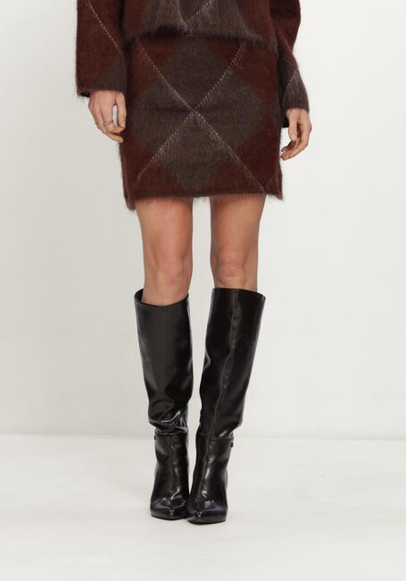Bruine Y.A.S. Minirok YASARGY HW MOHAIR BLEND KNIT SKIRT - large