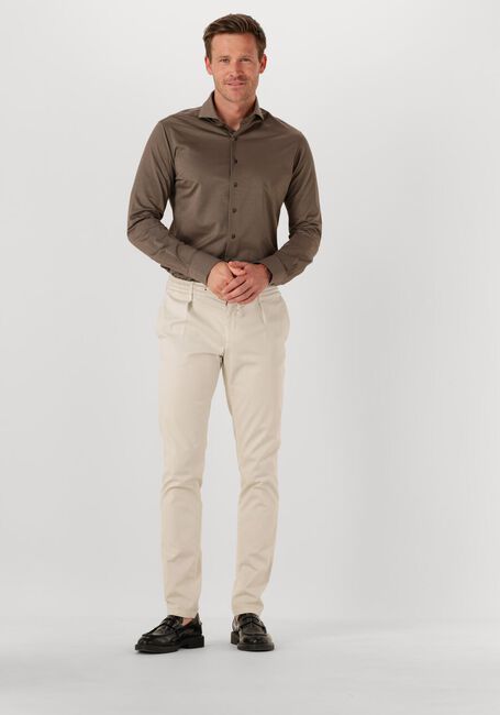 PROFUOMO Chemise classique SHIRT X-CUTAWAY SF JAPANESE KNITTED en marron - large