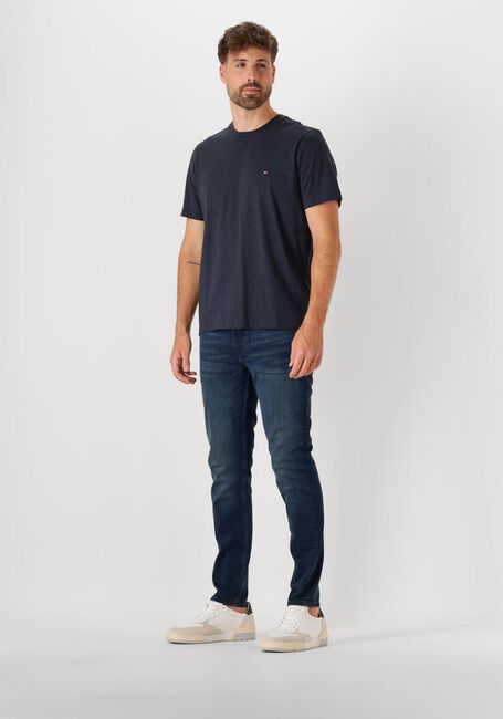 Donkerblauwe TOMMY HILFIGER T-shirt ESSENTIAL REG FIT HEATHER TEE - large