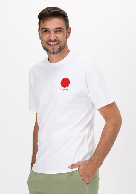Witte EDWIN T-shirt JAPANESE SUN TS - large