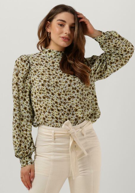 MSCH COPENHAGEN ADALIA RIKKELIE TOP AOP Blouses en vert - large