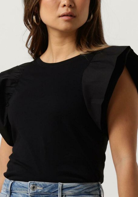 LIU JO T-shirt JERSEY/POPELINE T-SHIRT en noir - large