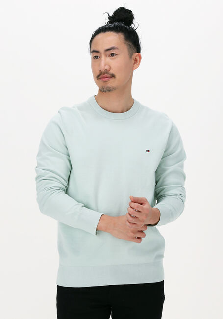 TOMMY HILFIGER Pull 1985 CREW NECK SWEATER Menthe - large