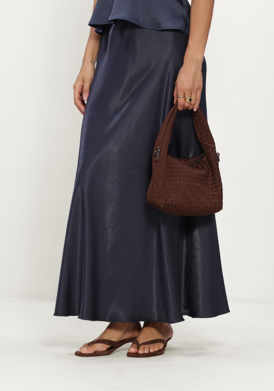 MSCH COPENHAGEN Jupe midi MSCHNICOLETTE ULLAS SKIRT en bleu - large