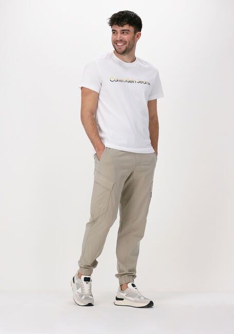 CALVIN KLEIN T-shirt MIXED INSTITUTIONAL TEE en blanc - large