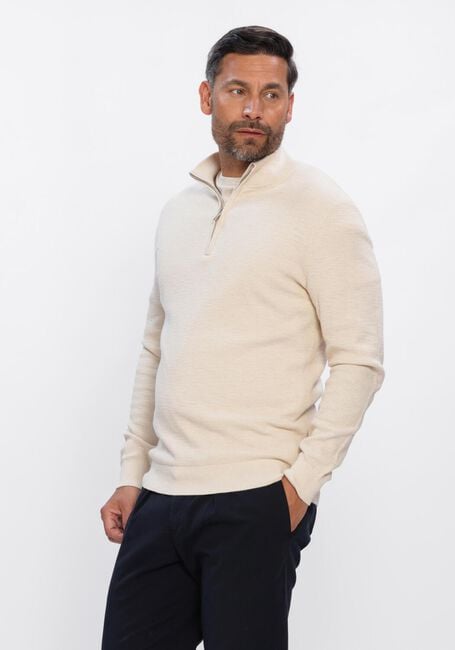 PROFUOMO Pull PULLOVER HALF ZIP TWINKLE SLUB &Eacute;cru - large