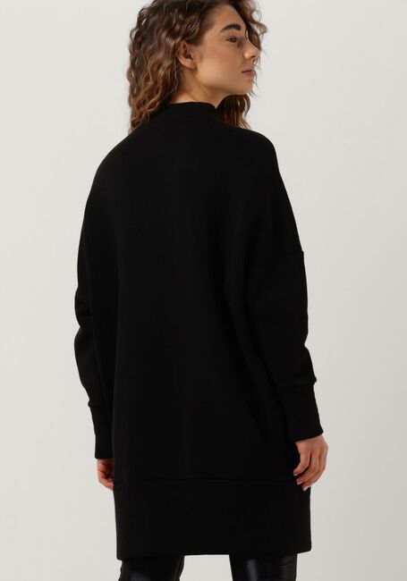 Zwarte 10DAYS Mini jurk V-NECK COLLAR DRESS - large