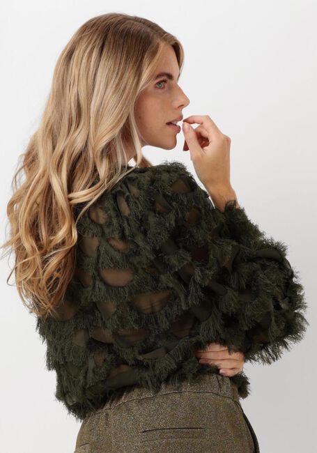 Olijf NUKUS T-shirt JADE TOP - large