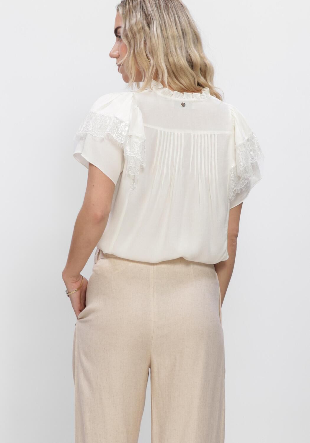 Witte MOS MOSH  MMWEA FLOWISH BLOUSE - large