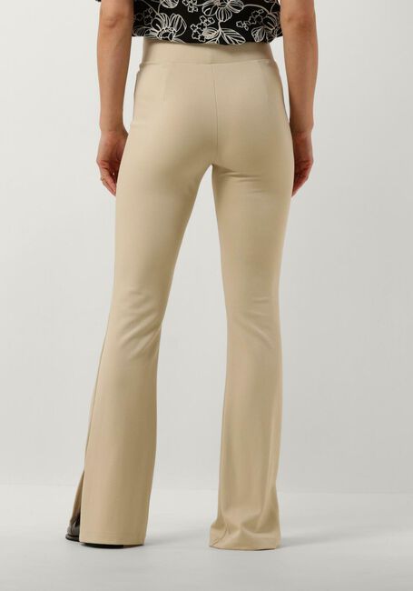 Beige JANSEN AMSTERDAM Flared broek HV407 FLAIRED LEGGING - large