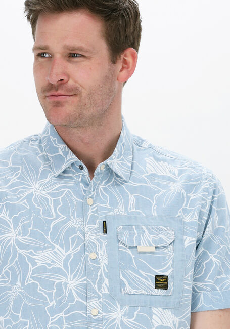 PME LEGEND Chemise décontracté SHORT SLEEVE SHIRT PRINT ON INDIGO en bleu - large