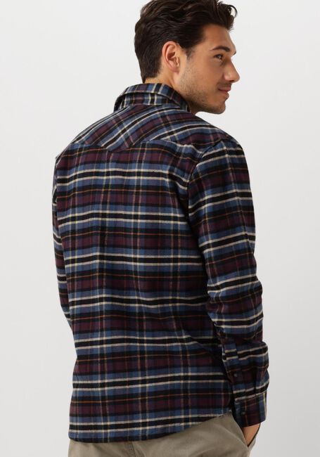 Paarse BUTCHER OF BLUE Overshirt LANTON WESTERN CHECK SHIRT - large