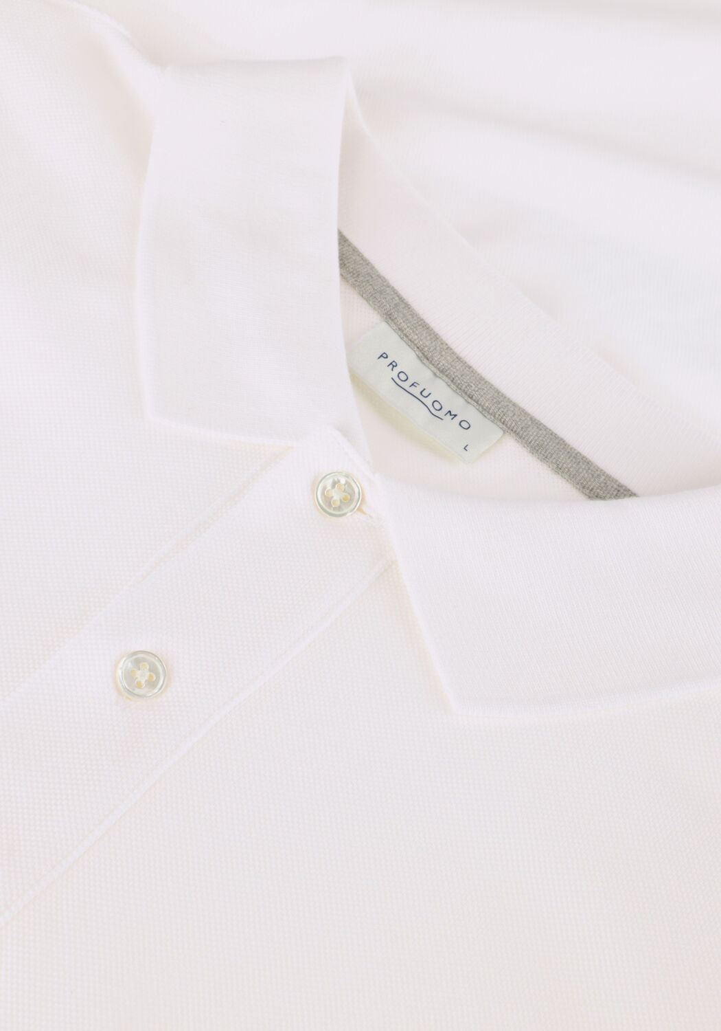 Witte PROFUOMO Polo POLO SHORT SLEEVE - large