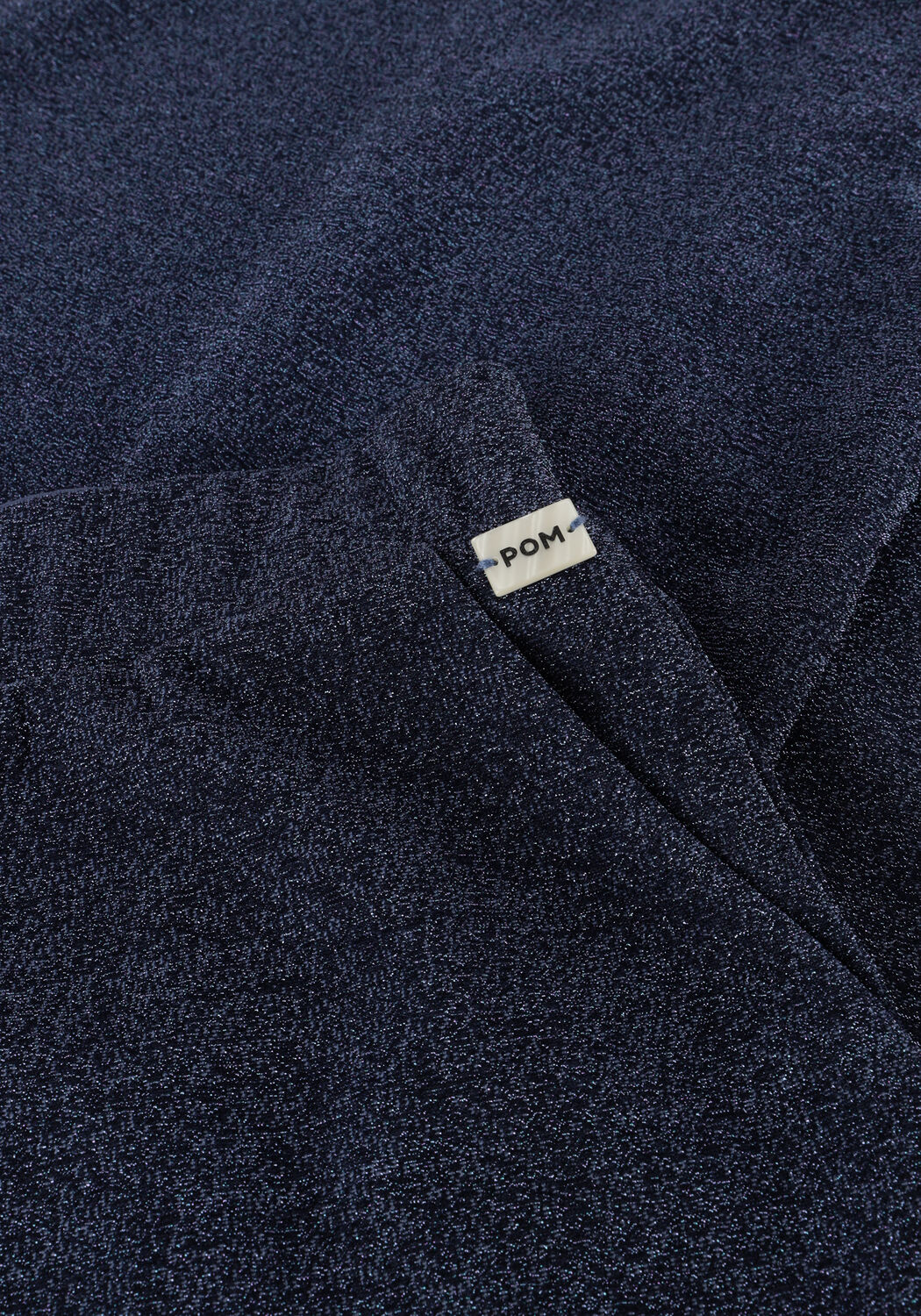 POM AMSTERDAM Pantalon large PANTS - GLITTER DAWN BLUE Bleu fonc&eacute; - large