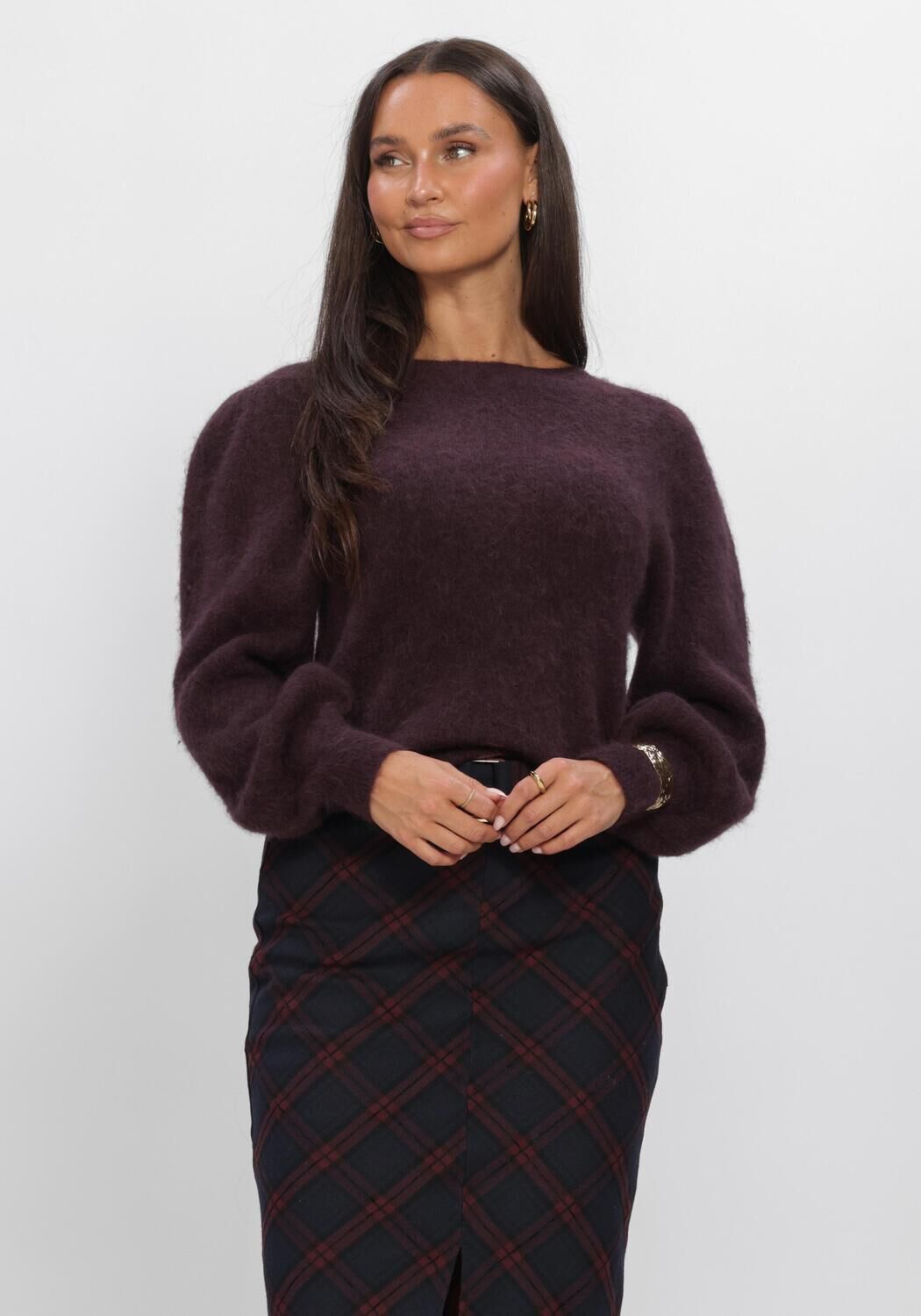 AAIKO Pull DENIZE WP 389 Bordeaux - large