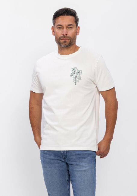 PURE PATH T-shirt EMBROIDERED FLOWER T-SHIRT en blanc - large