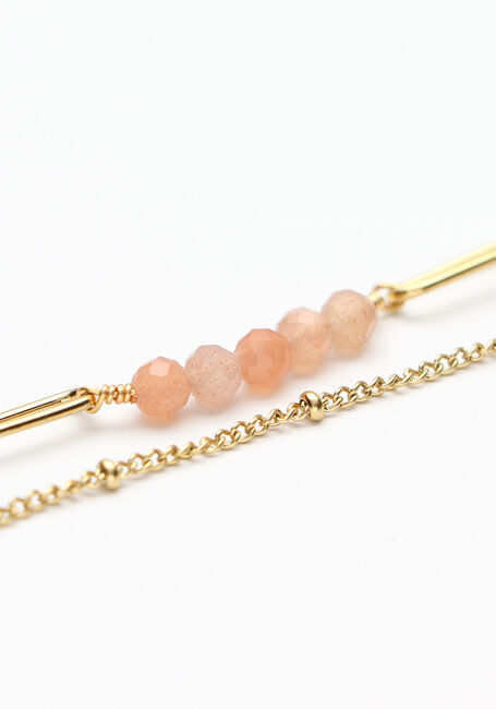 Bruine NOTRE-V Sieraad KETTING DUBBEL CHAIN - large