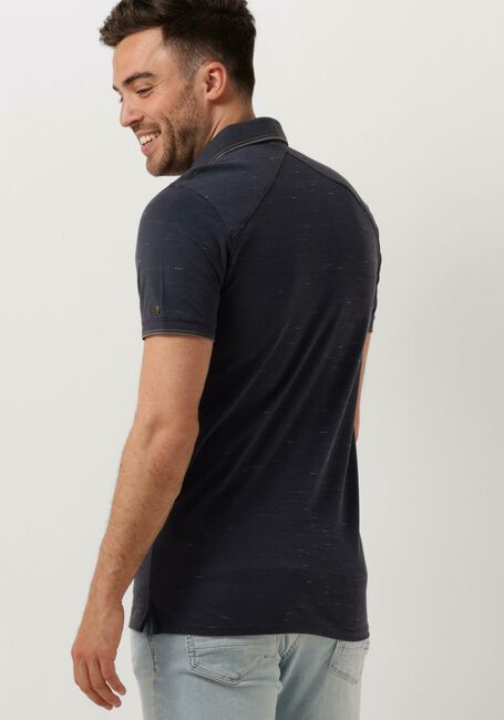 CAST IRON Polo SHORT SLEEVE POLO INJECTED COTTON PIQUE Bleu foncé - large