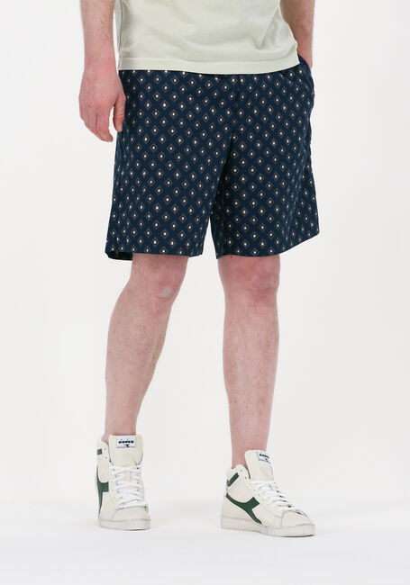 Donkerblauwe SCOTCH & SODA Korte broek BERMUDA LIGHT WEIGHT PRINTED POPLIN SHORT - large
