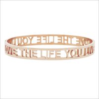 MY JEWELLERY Bracelet LOVE THE LIFE YOU LIVE OPEN en or - medium