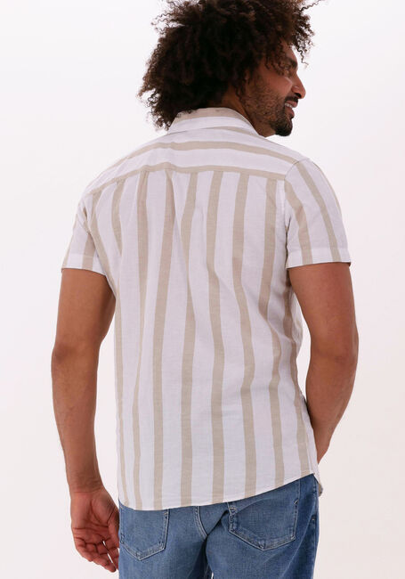 Beige SELECTED HOMME Casual overhemd SLHSLIMNEW-LINEN SHIRT SS CLASSIC W - large