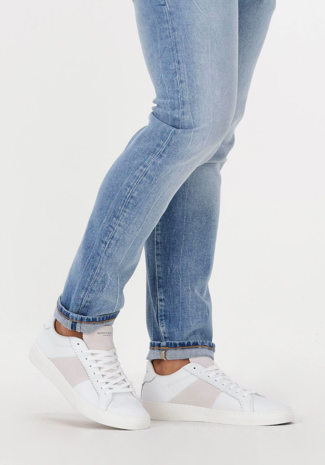 SCOTCH & SODA Baskets basses PLAKKA en blanc - large