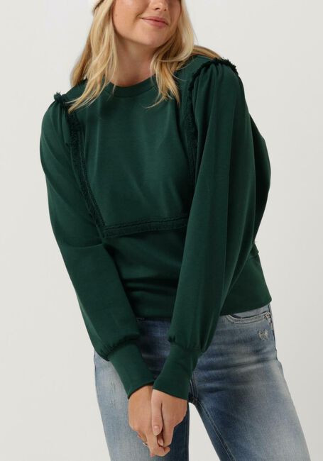 SCOTCH & SODA Chandail FRINGE TAPE OVERSIZED RAGLAN SLEEVED SWEATER en vert - large