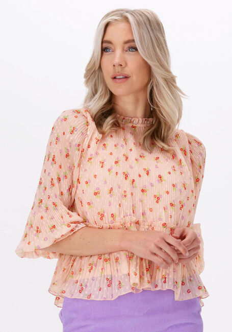 Roze NEO NOIR  AZIZ DOBBY FLOWER BLOUSE - large