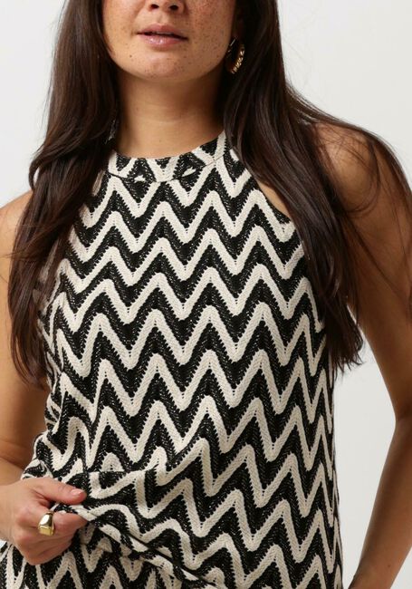 SUMMUM Haut SINGLET ZIG ZAG CROCHET en noir - large