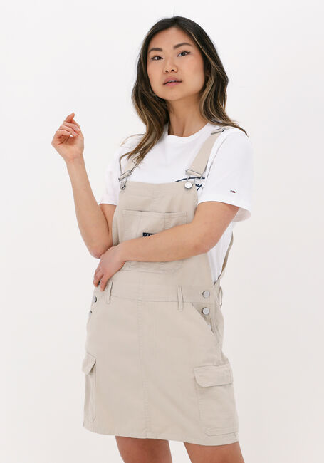 Zand TOMMY JEANS Mini jurk TJW SURPLUS DUNGAREE DRESS - large